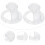 2pcs Plastic 3D Printing Pen Holder Base Stand, Professional Printing Pen Rack Accessory 4