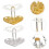2er-Set herzförmige Stiftehalter und Make-up-Pinselhalter 6