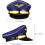 2pcs Captain Pilot Hats Cosplay Costume Hat Stage Performance Prop Classic Style Polyester Material 2