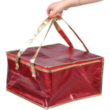 2pcs saco isolado portátil para comida dobrável saco térmico Zipper suporta vertical para mercearias e Takeout