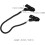 2pcs Black Polyester Hat Clip Glasses Strap, Adjustable Windproof Cap Keeper 2