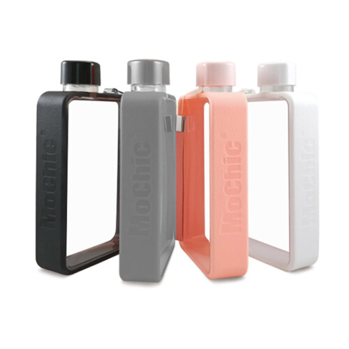 380ml vierkante draagbare waterfles A5 plat 1