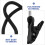 2pcs Black Polyester Hat Clip Glasses Strap, Adjustable Windproof Cap Keeper 7
