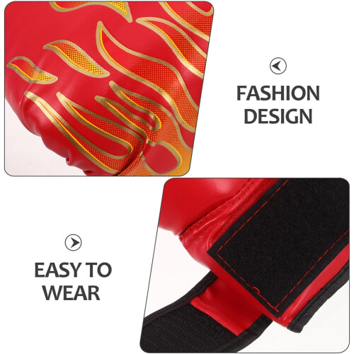 2 pares Punching Mitts Set - Luvas de Sparring ventiladas de couro Pu 2
