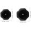4pcs Black Plastic Pressure Cooker Cover Knobs Replacement 19mm Explosion Proof Friction Resistant Pot Lid 2