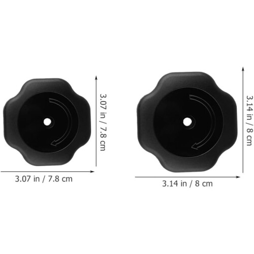 4pcs Black Plastic Pressure Cooker Cover Knobs Replacement 19mm Explosion Proof Friction Resistant Pot Lid 1