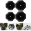 4pcs Black Plastic Pressure Cooker Cover Knobs Replacement 19mm Explosion Proof Friction Resistant Pot Lid 6