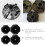 4pcs Black Plastic Pressure Cooker Cover Knobs Replacement 19mm Explosion Proof Friction Resistant Pot Lid 8