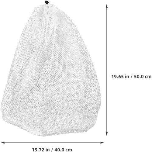 3er-Pack Wäschebeutel mit Kordelzug, atmungsaktives Polyester-Netzgewebe 1