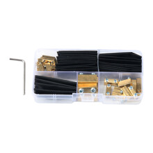 Bloc de bornes en métal avec tube thermorétractable, connecteur