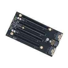 Carte d'extension rapide PCIe4 0 X4X4X4X4 pour extension