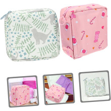 2 stuks opbergtasjes voor maandverband, herbruikbare tasjes voor maandverband, compacte tamponhouder
