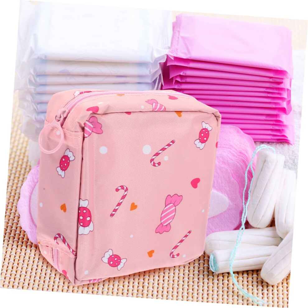 Hkhbjs 2Pcs Sanitary Napkin Storage Bag Reusable Period Pad Bag Compact Tampon Holder