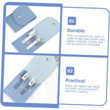 3 Set Nail Clipper Set for Men Professional Manicure Kit Travel Nail Clippers for Grooming Kit at Home Go