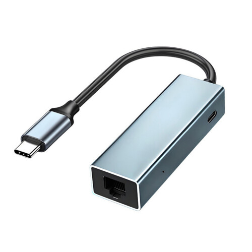 Convertisseur Ethernet RJ45 de Type C avec fonction de charge