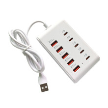 Adaptateur d'alimentation de charge USB rapide à 10 ports,