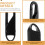 20pcs Black Replaceable Zipper Pulls Removable Zipper Sliders Household Clothes and Bag 4
