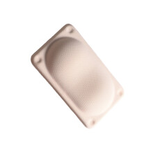 Ergonomic Rectangle Shape Silicone Wrist Rest Pad Mouse-White L