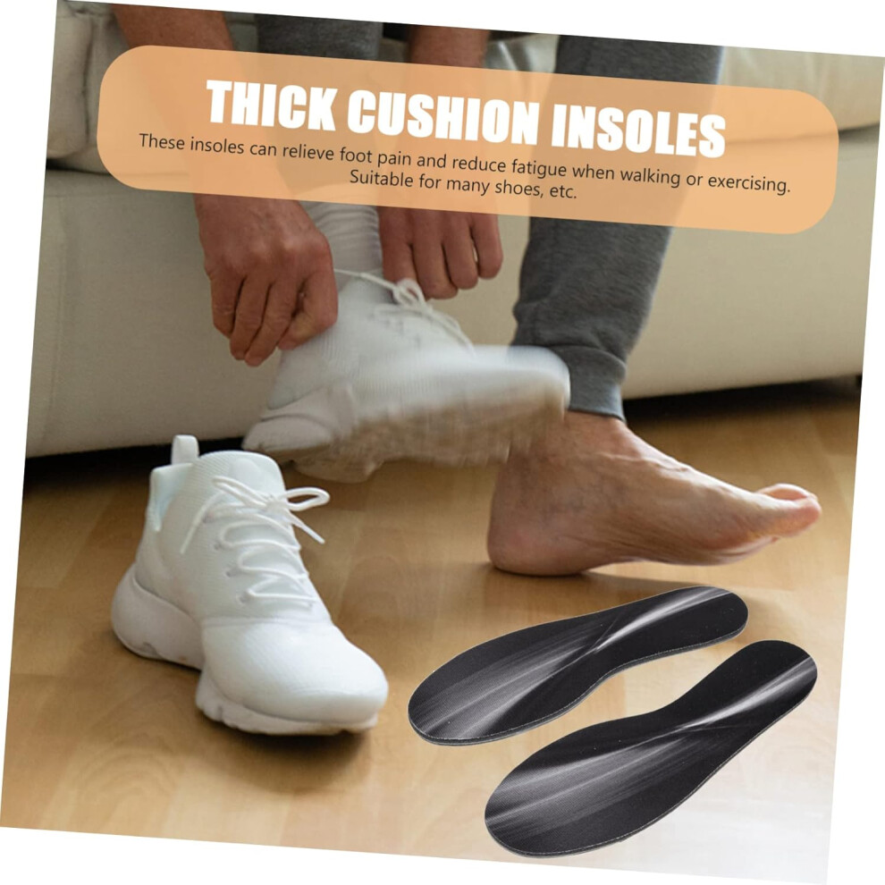 Hkhbjs 2Pairs Portable Foot Insoles For Sports Thick Cushion Insoles Replaceable Breathable Shoe Inserts