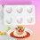 Flexible Silicone Chocolate Molds with 6 Spirals Cavities Easy 7