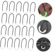 20pcs Dark Zipper Pull for Sports Bags Backpacks Heavy Duty Zipper Pulls for Outdoor Adventures