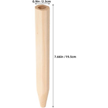 2pcs 7.66in Wooden Badminton Racket Handles G6 Replacement Grip Non-Slip Sports Racket Repair