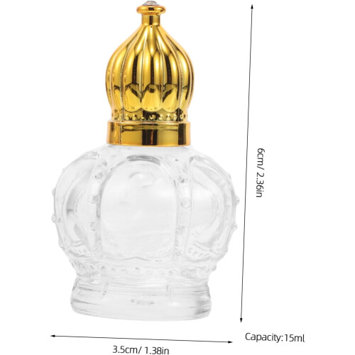 Σετ 3 τεμαχίων 15ml Roller Ball Dispenser Αρώματος με Χρυσά, Μαύρα, Ασημένια Καπάκια 1