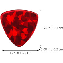 2 púas para guitarra eléctrica, 0,96 mm de grosor, material ABS resistente.