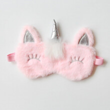 stuks pluche, pluizige cartoon eenhoorn slaapmaskers, lichtgewicht en comfortabel.