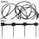 400pcs Self-adhesive Cable Tie Mounts Wire Clips Cable Management 7