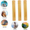 Bamboo Toothbrush Holder Travel Case 3pcs Set Light Brown Practical Toothbrush Container 2