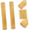 Bamboo Toothbrush Holder Travel Case 3pcs Set Light Brown Practical Toothbrush Container 3