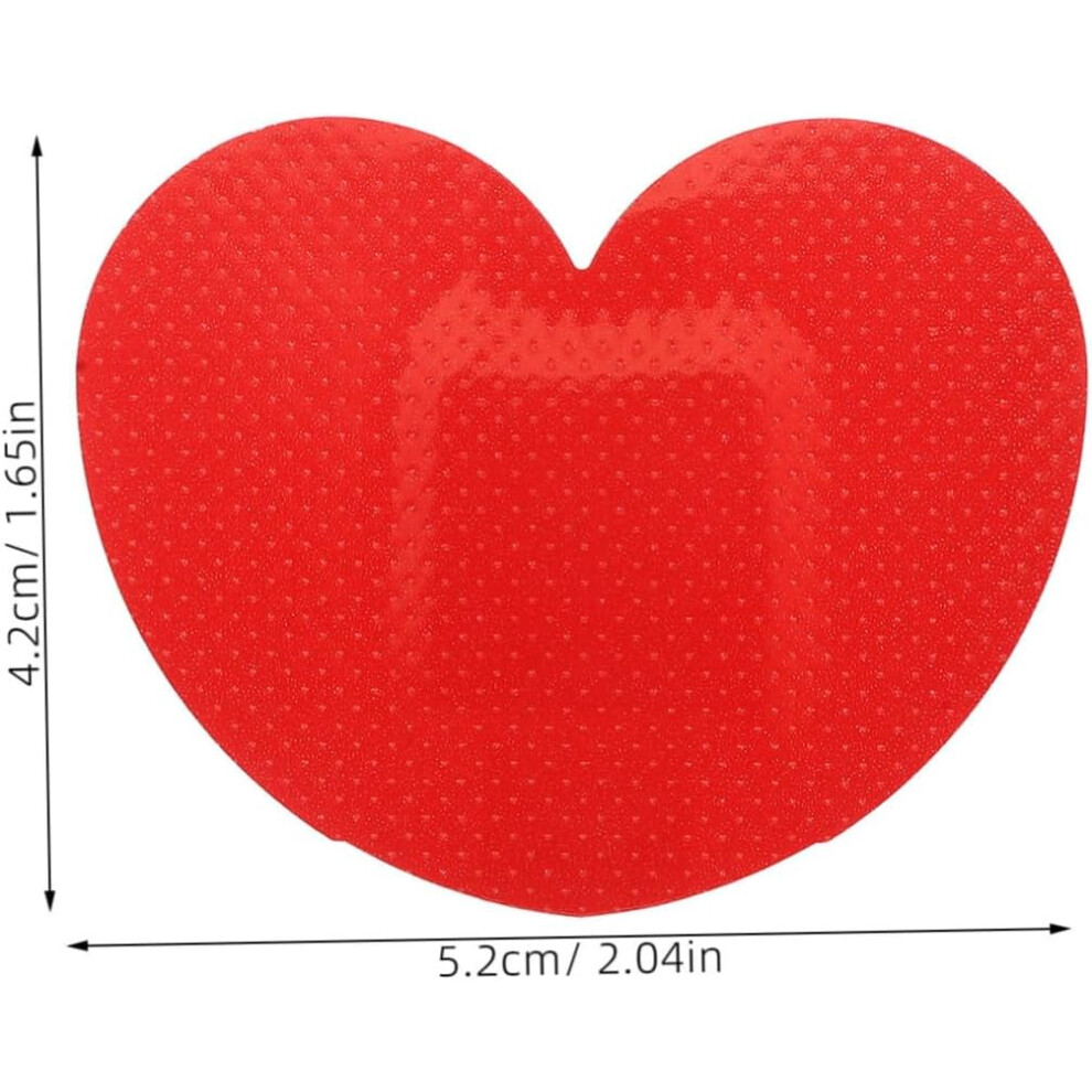 Hkhbjs 20Pcs Creative Cartoon Heart-Shaped Adhesive Bandages Cute Cartoon Fingertip Covers
