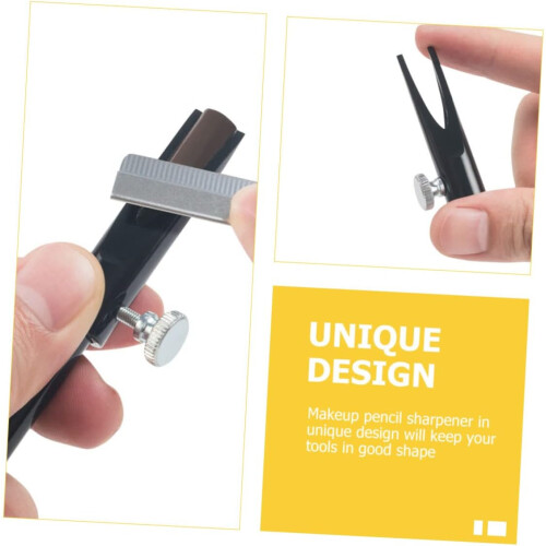 Afitador de lápis de maquiagem manual de 2pcs para sobrancelhas e lábios