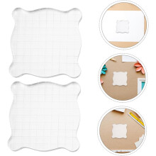 4 ks akrylových razítkových bloků pro scrapbooking a tvoření, materiál s přesným umístěním a vysokou čistotou.