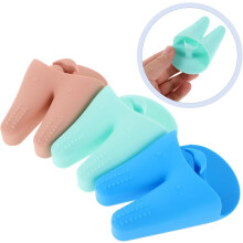3 stuks zachte siliconen gezichtsscrubbers/reinigingsborstels/exfoliërende gezichtsborstels