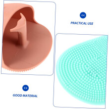 Lot de 3 brosses exfoliantes en silicone souple pour le visage