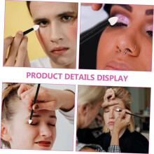 3ks dámské štětce na make-up pro nanášení očních stínů malé nadýchané štětce na oční stíny praktická sada kosmetiky
