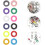 200sets fivela multifuncional do sapato olhos metálicos e Grommets Kit 1