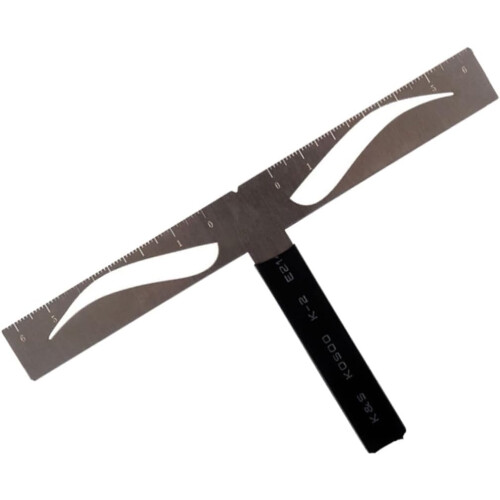 3pcs Eyebrow Ruler Stencil Kit for Brow Shaping Reusable Three-point Balance Positioning Tool 1