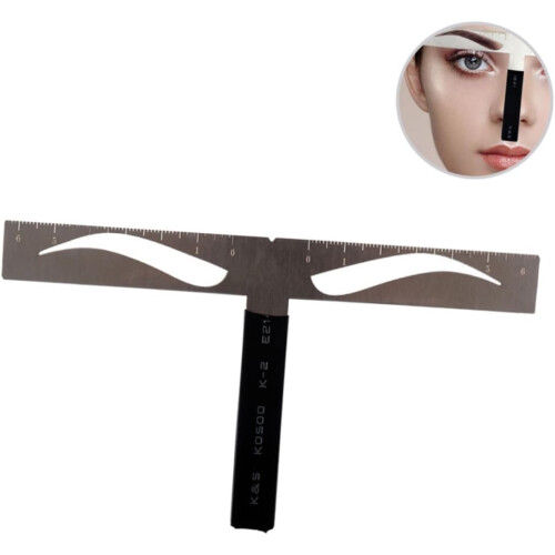 3pcs Eyebrow Ruler Stencil Kit for Brow Shaping Reusable Three-point Balance Positioning Tool 2