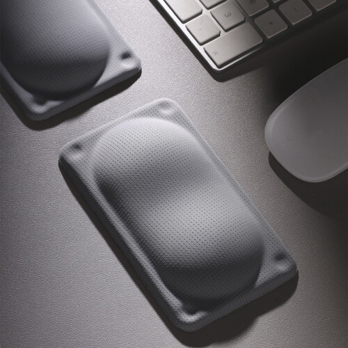 Repose-poignet ergonomique rectangulaire en Silicone,-Gris S 1