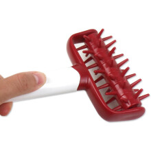 2pcs Pizza Dough Roller Docker Pastry Roller Set Plastic Practical Continuous Use Prevents Dough Blistering