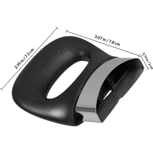 2pcs Replacement Pot Handle Black Plastic Side Handles with Ergonomic Design Enhanced Safety 1