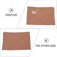 2 katoenen theedoeken in vintage-stijl met borduurwerk, retro design, fijne textuur, comfortabel en absorberend.