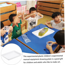 3-teiliges Set Schulmal-Experimentiertabletts aus Kunststoff, multifunktionale Serviertabletts aus PP-Material