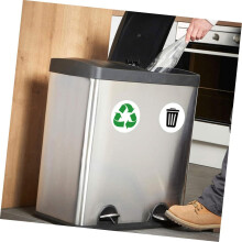 Lot de 3 étiquettes de tri des déchets, autocollants de recyclage écologiques pour poubelles, étiquettes adhésives