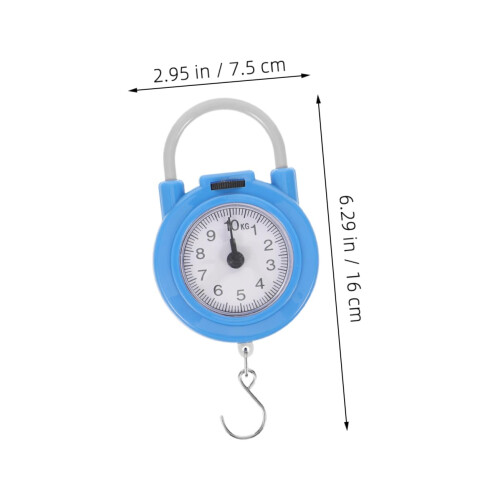 2pcs Portable Hanging Digital Luggage Weight Scale with Hook, Compact Electronic Spring Scale 1