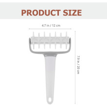 2pcs Pizza Dough Roller with Perforation and Good Heat Resistance, Pp Material Baking Tool