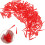 200pcs Red Soft Tip Dart Points Replacement 4.5mm Thread Plastic Dart Tips for Leisure 8